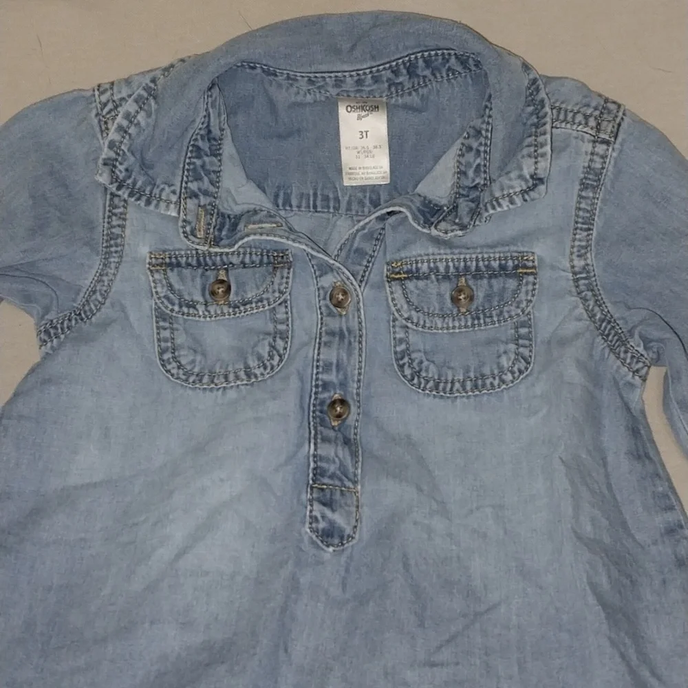 OshKosh B'gosh Light Blue Denim Dress 3T